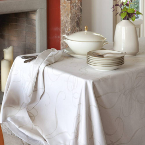 Tovaglia damina per tavolo quadrato in cotone Copritavolo a quadri 180x180  - Dolce Casa Biancheria