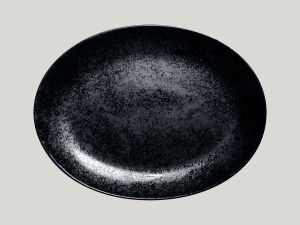Platte oval Fusion Karbon (6stck)