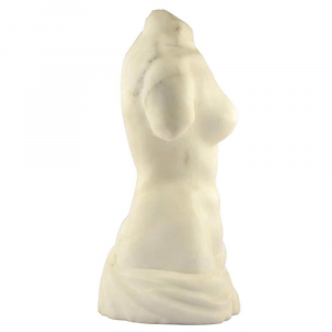 Busto di donna in marmo Bianco Carrara scolpito a mano 