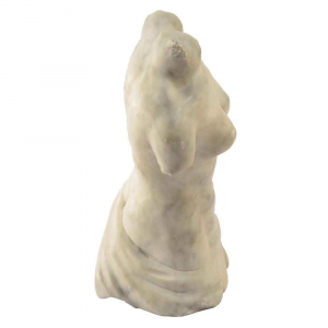Busto femminile in marmo Bianco Carrara scolpito a mano