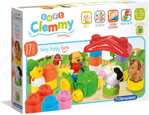 Clementoni Baby Clemmy Costruzioni Morbide 17pz - Happy Farm 14954