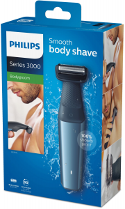 Philips BODYGROOM Series 3000 Rasoio delicato Bodygroom utilizzabile sotto la doccia