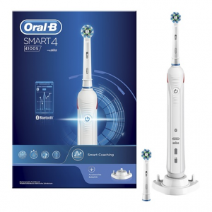 Oral-B Smart 4 4100S Adulto Spazzolino rotante-oscillante Bianco