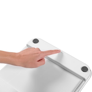 Macom Smart Body Scale Bilancia pesapersone elettronica con funzionamento senza batterie Quadrato Bianco