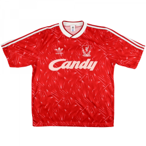 1989-91 Liverpool Maglia Home #10 L (Top)
