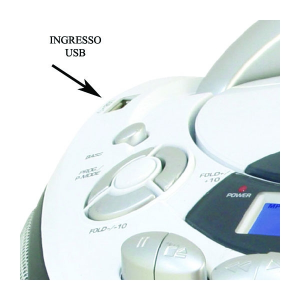 New Majestic AH-2387R MP3 USB Lettore CD personale Nero, Bianco