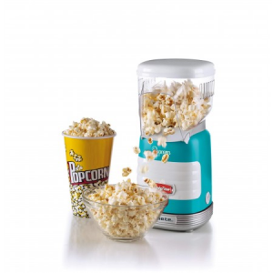 Ariete Pop Corn Party Time macchina per popcorn 1100 W Blu, Trasparente