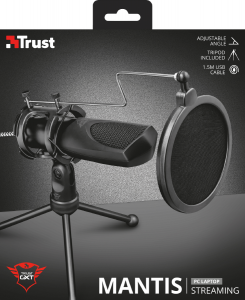 Trust GXT 232 Mantis Nero Microfono per PC
