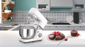 Moulinex QA1501 Masterchef Essential Kitchen Machine, Impastatrice, Capacità di 4,8 L, Movimento Planetario per risultati perfetti e omogenei, 6 velocità, 800 W