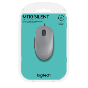 Logitech M110 Silent mouse Ambidestro USB tipo A Ottico 1000 DPI
