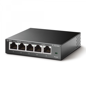 TP-LINK TL-SG105S Non gestito L2 Gigabit Ethernet (10/100/1000) Nero