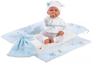 LLORENS - bebè azzurro con Fasciatoio (cm 42)