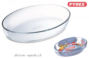 Pirofila in vetro ovale Pyrex Essentials in vetro borosilicato