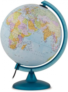 GLOBO MAPPAMONDO LUMINOSO GEOGRAFICO ELITE 20 CM NOVARICO ARREDO CAMERA  UFFICIO