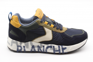 Voile Blanche Sneaker in Suede e tessuto tecnico blu