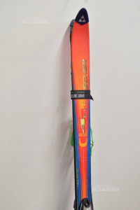Esquí Fischer Azul Y Naranja Conpreso De Racchette Altura 190 Cm
