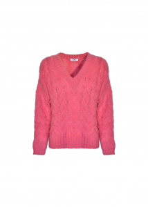 Pullover in lana | colore rosa o nero | Marca Jijil