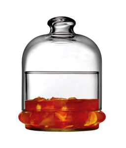 Scatola in vetro trasparente con cupola 22 CL, porta marmellata, bonbon, confett,i caramelle