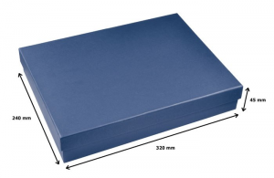 Vassoio ottagonale con scatola blu in silver plated stile Inglese