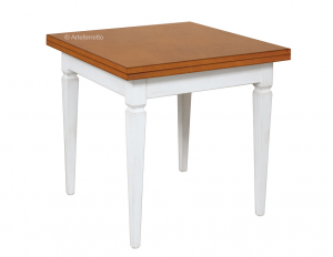 Table pliante carrée 80x80 bicolore