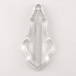 Grande pendente placca H100 mm in cristallo di Boemia con foro per lampadari