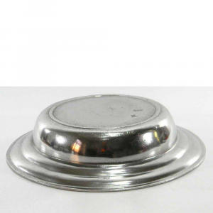 Round tray/centerpiece in handcrafted pewter 