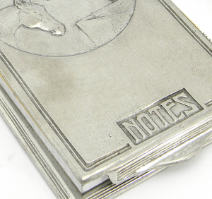 Block notes medium cover pewter 18x10  