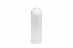 Dosatore Squeeze in plastica trasparente per olio aceto ml 350