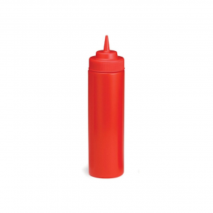 Dosatore Squeeze in plastica rosso per olio aceto ml 350