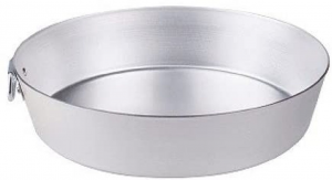 Tortiera conica in alluminio con anello, spessore 3 mm, Agnelli