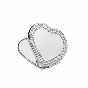 Specchietto cuore silver plated