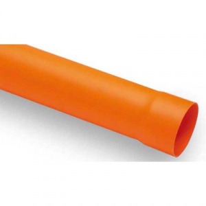 TUBO IN PVC ARANCIO Diam. 80 lungh. 1000