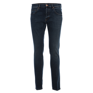 Jeans 5 tasche Don the Fuller gradazione bagno indaco intermadia con leggerissime eff. consumato nei bordi