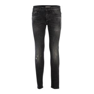 Jeans Don the Fuller lavaggio nero intermedio con piccole rotture e ramendi