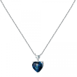 Chiara Ferragni Collana Diamond Heart - Double Heart Blue