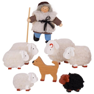 GOKI - Pastore con Pecorelle SO201