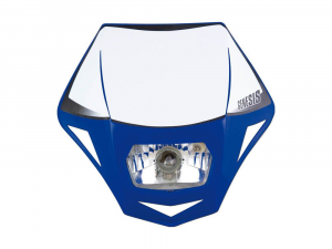 R-MASKBL00006 MASCHERINA PORTA FARO UNIVERSALE GENESIS BLU BIANCO MOTOCICLI OFF ROAD