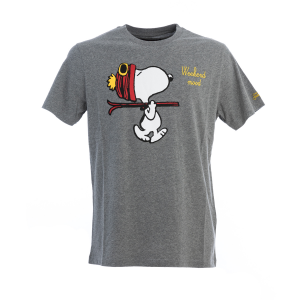 T-Shirt manica corta St Barth Grigia Snoopy week end mood