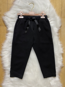 Pantalone Nero da Bambina Vicolo Girl con coulisse ANNI 8,10,12