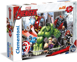 Clementoni - Avengers Maxi Supercolor Puzzle 104 Pezzi