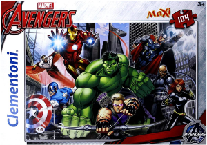 Clementoni - Avengers Maxi Supercolor Puzzle 104 Pezzi