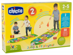 Chicco - Tappeto Musicale Bambini Jump & Fit Playmat
