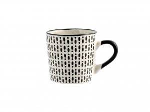 Confezione 6 Tazze Caffè Vhera In Stoneware Decoro Assortito