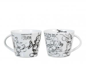 Confezione 6 Tazze Tè Disney Mickey Heritage In Porcellana S