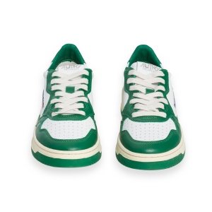 Sneakers Autry Medalist Low In Pelle Bianco/Verde