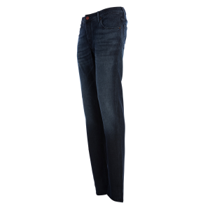 Jeans Hand Picked 5 Tasche Modello Orvieto Lavaggio Medio Scuro Con Microtrama