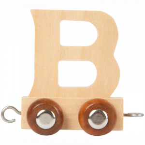 Trenino nome Bambini lettera in legno B