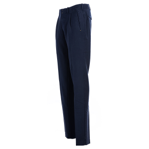 Pantalone Incotex Verve In Lana Wash Di Colore Blu