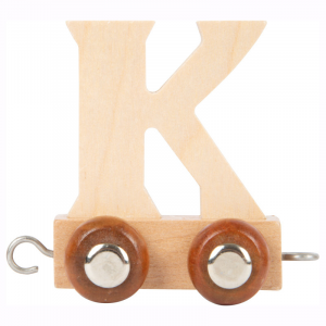 Trenino nome Bambini lettera in legno K