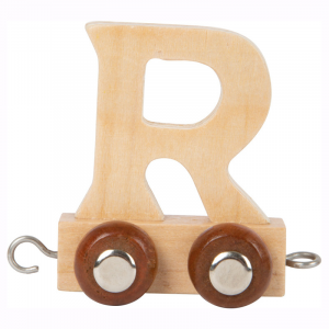 Trenino nome Bambini lettera in legno R